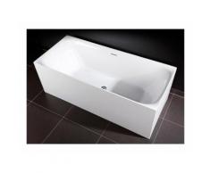 Baignoire design rectangulaire ROMA blanche 150 cm