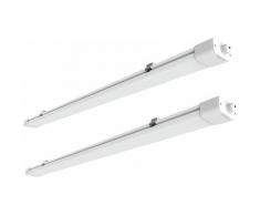Anten - 2× 120CM Tube LED 36W Plafonnier Néon Tube LED Étanche IP65 Lampe sur Plafond