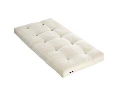 Idliterie - Matelas Futon Latex Couleur - Écru, Dimensions - 90 x 190 cm