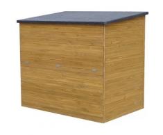 Habitat Et Jardin - Coffre de jardin en bois Caja - 137 x 91 x 121 cm - Marron