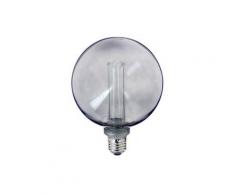 Ampoule LED déco hologramme globe verre fumé culot E27 blanc chaud | Xanlite