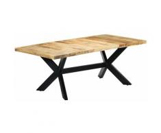 Youthup - Table de salle à manger 200x100x75 cm Bois de manguier solide