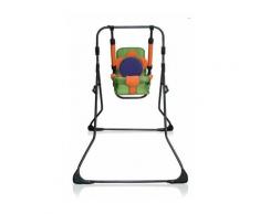 Balancelle berceau transat chaise haute 12m+ bébé enfant - Samba Plus 4en1 - Orange et Verte /