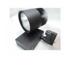 Projecteur LED 35W noir blanc neutre 4000K 4000lm pour rail 3 allumages réflecteur 26° METEOR 2