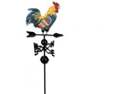 Métal girouette coq forme girouette jardin clôtures pieu cour toits girouette décor coloré ornement