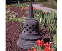 Lampe stupa Borobudur en pierre de lave 45 cm