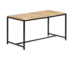 Youthup - Table de salle à manger 140x70x75 cm Bois manguier massif brut