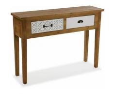 Versa Selma Meuble d'Entrée Étroit, Table console, 78x30x109cm - Marron