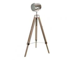 Lampe sur pied avec trépied 'Bogart' XL 120cm | Chromé