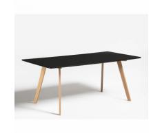 SKLUM Table de Salle à Manger (180 x 90 cm) en Bois Manuh Noir MDF - Noir