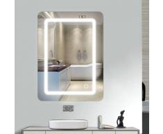 Oobest - Wihhoby Miroir lumineux LED de salle de bain 9 W dimension 50 x 4 x 70 cm