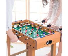 Jeu de Table Baby-Foot pour Adulte/Enfant en Bois, Mini Baby foot avec 2 Panneaux de Score et 2