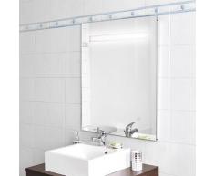Miroir 90x80 cm - éclairage intégré à LED et interrupteur sensitif - Elegance
