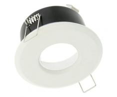 Support Spot LED étanche IP65 Fixe Rond BBC blanc