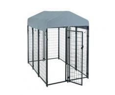 Niche pour chien Cage 185x117x185cm Niche d'éléments de grille de sou