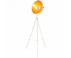 Lampadaire design phare or blanc hauteur 160 cm SANDRA