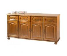 Meuble Enfilade Chêne 4 Portes 4 Tiroirs