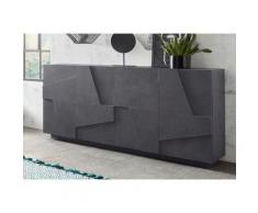 Dmora - Buffet moderne avec 4 portes, Made in Italy, Buffet de cuisine, Buffet design de salon,