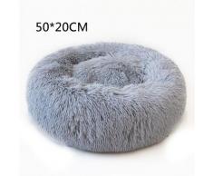 Merkmak - 50Cm Couchage Panier Chien Chat Corbeille, Coussin Rond Hiver Chaud En Peluche Lit Animal