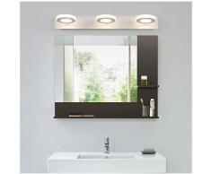 Lampe Miroir Applique Salle de Bain lumière tricolore, 15W Luminaire Salle de Bain Intérieure