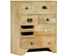 Vidaxl - Coffre à tiroirs 60x30x75 cm Bois solide de manguier