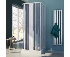 Cabine douche trois côté 80x120x80 CM H185 en Plastique pvc modèle Nova