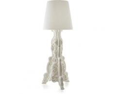 Lampadaire LED de style baroque au design moderne Slide Madame of Love | Couleur: Blanc