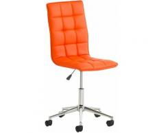 CLP - Fauteuil de bureau Peking similicuir orange