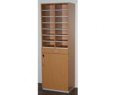 OFFICE AKKTIV Bloc multicases, modèle étroit - h x l x p 1864 x 615 x 440 mm, 14 casiers format A4