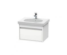 Pack meuble + lavabo Duravit Ketho KT0062 60cm - Blanc mat