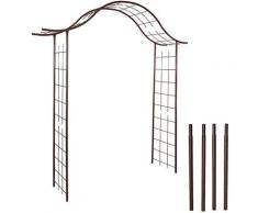 Pergola portique en fer + 4 supports à enfoncer - Louis Moulin