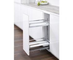 Rangement coulissant bas dispensa junior iii - Décor : Epoxy gris - Pour caisson de largeur : 400