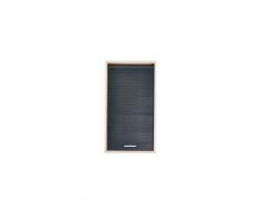 M&s - Meuble haut de cuisine à rideau 40x35x72 cm chêne et noir - COOK
