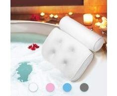 Coussin de bain 38 x 36 x 8, 5 cm blanc - Ilovemilan