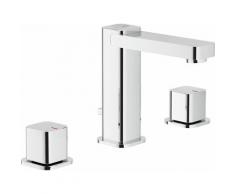 Mitigeur de lavabo 3-trous Loop LP90211/1CR | Chromé - Vidage automatique 1'1/4 - Nobili