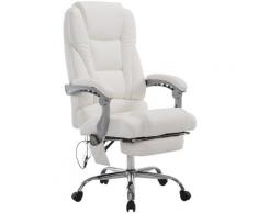 CLP - Fauteuil de bureau Pacific V2 avec Fonction massage blanc