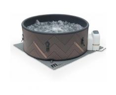 Alice's Garden - Spa MSPA gonflable rond – Mono 6 gris– nouveau modèle - Spa gonflable 6 personnes