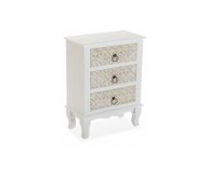 Versa Viena Commode pour Rangement, Chiffonnier, 64x25x48cm - Blanc