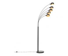 sixties - Lampadaire Design - 5 lumière - H 1980 mm - Doré - Design - Éclairage intérieur - Salon I