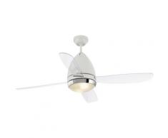 Ventilateur de plafond avec lumière modèle-Faeroe-Blanc