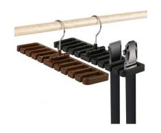 2 Pcs Porte Ceinture, Cintre Porte-Cravates Rangement Ceinture Dressing Support à Suspendre avec