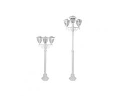 Lampadaire Extérieur design Estrella Blanc Aluminium 654287 - Little Garden