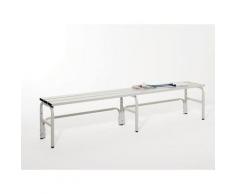Banc pour vestiaire en inox, pour les douches et l'extérieur - h x p 450 x 330 mm - L 2000 mm, sans