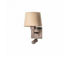 Applique Bali avec liseuse, bronze, sans abat jour