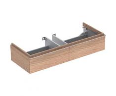 iCon Meuble sous-lavabo 840120 1190x240x477mm, alpin brillant, Coloris: Chêne naturel / structure