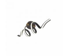 Plafonnier Design noir dimmable incl. LED - Twisted Qazqa Design, Moderne Luminaire interieur