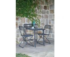 Table de balcon avec chaises Escale - 2 Personnes - Gris anthracite