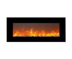 Cheminée murale à Led électrique cm 127x14x46,5 TRIVERO-130 - Xaralyn