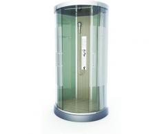 Cabine de douche SHACKY ROUND 1/4 de cercle 95x95x215cm
