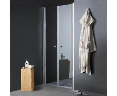 PORTE DE DOUCHE ANTI-PANIQUE AVEC OUVERTURE A SALOON DA 100 CM